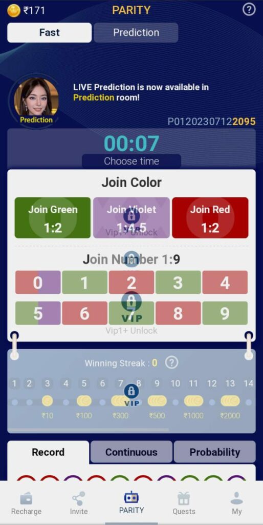 Oxxowin Colour Prediction App